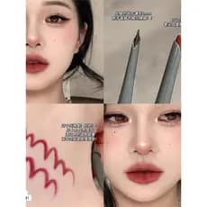 Novo delineador de raposa chinesa!Caneta de Gel delineador vermelho à prova d'água, sem manchas, delineador ultrafino de
