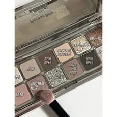 Paleta de sombras para os olhos Paleta de cimento de 12 cores Sombra de cor terra perolada piscando fosca delicada não é