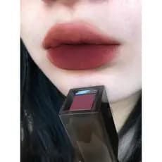 Novela grande cor principal!Esmalte labial profundo branco fosco veludo âmbar esmalte labial lama batom não seco