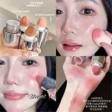 Pele de Oliva Luar Branco!Blush líquido baixa saturação nativo Natural vermelho Halo água pele luminosa rosto falso estu