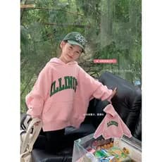 Meninas velo-moletom de lã outono inverno moda meninas jaqueta com capuz engrossado quente crianças inverno