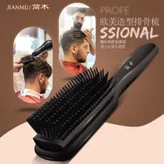 Pente de nove fileiras para cabeleireiro, pente de estilo fofo dedicado para cabeleireiro masculino, pente de massagem p