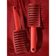 Costelas de porco pente de osso de peixe vermelho senhoras dedicado Curling pente raiz do cabelo fofo alta crânio ferram
