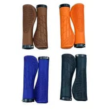 Manoplas de guidão para bicicletas de montanha, absorventes de impacto, resistentes ao desgaste, impermeáveis, antiderra
