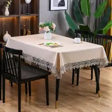 Toalha de mesa descartável, à prova d'água, tecido à prova de óleo, influenciador, mesa de café, luz, luxo, alta qualida