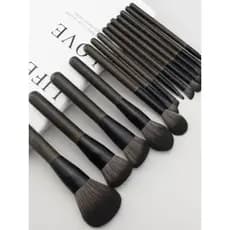 14 conjunto de pincéis de maquiagem de uva pequena, pó solto, blush, sombra, manchas, blush, contorno, destaque, base, c