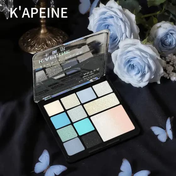 Paleta de sombras de jardim Paris, 12 cores, diamante perolado fosco, Flash fino, baixa saturação, sal marinho, contorno