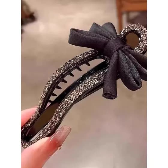 Luz de luxo preguiçoso pessoas grab clip diamante grab clip feminino High-End sentir pequeno Volume de cabelo volta cabe