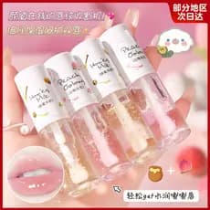 Óleo de essência labial feminino pêssego branco Oolong mel leite óleo labial bálsamo hidratante hidratante hidratante es