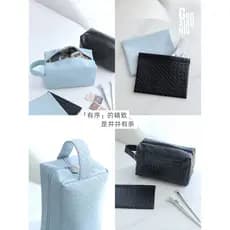Guo Xiaoniu Bolsa cosmética de tecido para viagem feminina 2025 Novo estilo portátil de alta qualidade para passeio de g