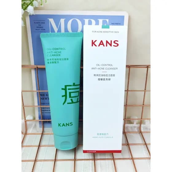 KANS grupo coreano controle de óleo remoção Acne limpador limpeza profunda encolher poros remover cravos fórmula aminoác