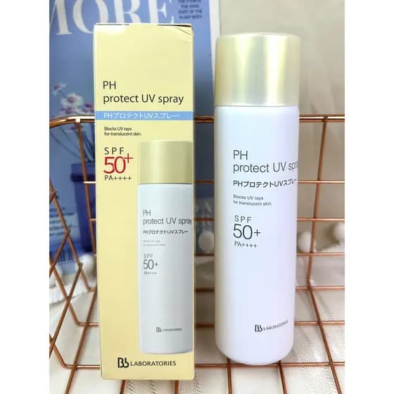 BbLAB Bilaibao PH Composto Grama Nude Feel Protetor Solar Spray SPF50 + PA++++ Isolamento Refrescante À Prova D 'Água À