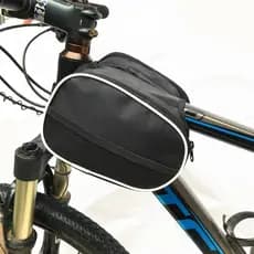 Nova bolsa para quadro de bicicleta, bolsa frontal para mountain bike, bolsa de selim, bolsa para tubo superior, bolsa p