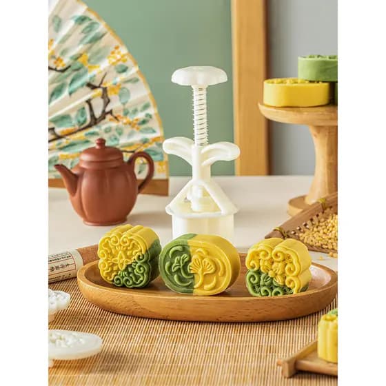Molde de bolo de feijão Mung imprensa doméstica cozimento Mooncake molde novo estilo prensado à mão grau alimentício gra
