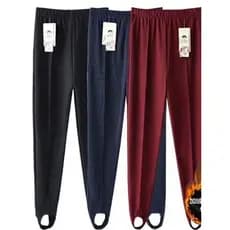 W inverno forro de lã engrossado calças de Pedal à moda antiga pé calças de musculação alta elasticidade senhoras cintur