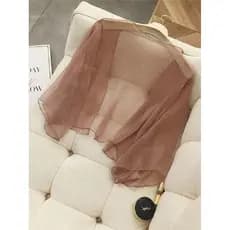 Um pouco piscando fada exterior usar roupas de proteção solar feminino Chiffon Cardigan 2024 jaqueta xale curto transpar