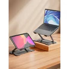 Suporte de aumento para Laptop Suporte de mesa Suporte vertical elevável ajustável Base de resfriamento doméstico para e
