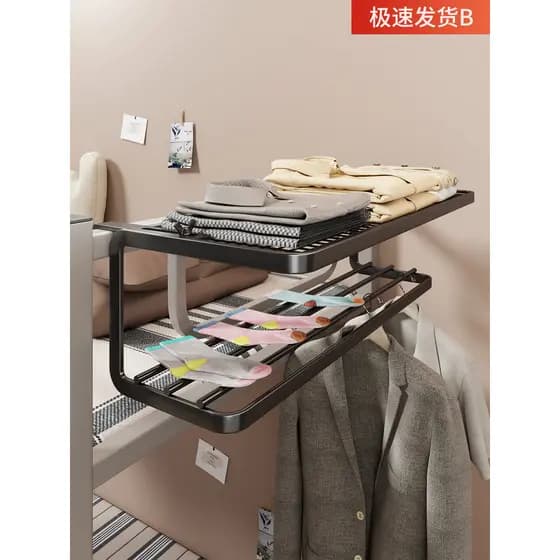 Rack de cabeceira dormitório noite roupas ferramenta útil cabide cabeceira quarto pendurado prateleira armazenamento mul