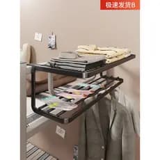 Rack de cabeceira dormitório noite roupas ferramenta útil cabide cabeceira quarto pendurado prateleira armazenamento mul