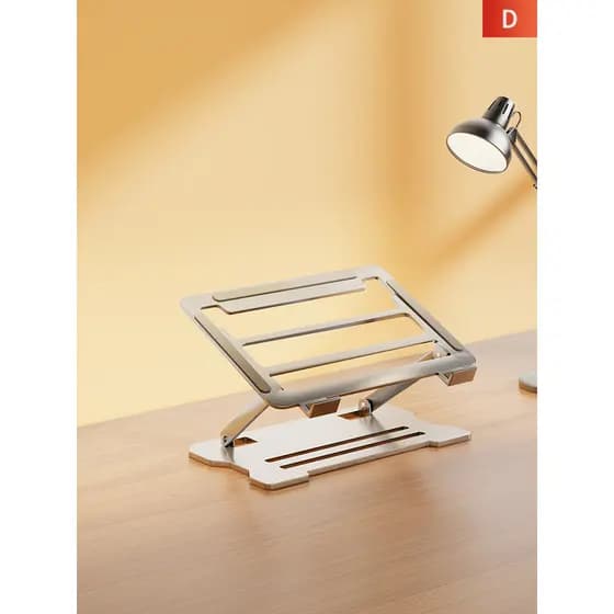 Suporte dobrável para Laptop Rack de aumento de resfriamento Suporte suspenso de elevação ajustável Desktop Base alta Ve
