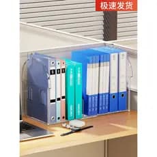Estante de mesa rack retrátil livro rack de armazenamento acrílico estante estudante mesa escritório arquivo rack