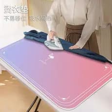 Tapete de passar roupa anti-queimaduras simples, resistente a altas temperaturas, feito sob medida em veludo cristal, do
