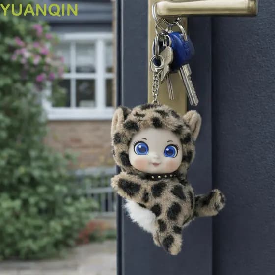 YUANQINZT Chaveiro De Pelúcia , Material Macio , Posição Propensa , Brinquedo animal Rosto De Vinil , Design Bonito De G
