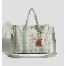 Coreia coreia ins mamãe saco 2023 novo estilo multifuncional grande capacidade portátil bolsa de ombro Floral leve mãe b