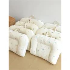 Cama de algodão puro para recém-nascidos, coreana, confortável, portátil, berço, dobrável, multifuncional, Anti-pressão,