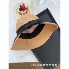 Meizuo novo estilo estilo japonês guarda-sol balde chapéu All-Match rosto-olhando pequeno verão aba grande guarda-sol ar