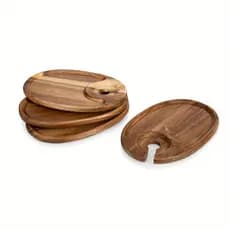 Pratos De Aperitivo De Vinho , Prato De Coquetel Com Suporte De Vidro , Tábua De Queijo Para (A