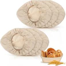 6 Peças Pão Banneton Impermeabilização Cesta Forro Pano Capa Rattan Massa De Cozimento Pro