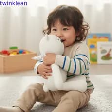 Brinquedos De Pelúcia Animais TWINKLEAN , Brinquedo Macio De 35 Cm , De Urso Branco De Alta Qualidade