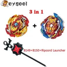 Piões Burst (3 Em 1) Gt B149 + B-150 União De Reforço Aquiles.cn.xt Retsu Comin Ripcord Lançador Brinquedo