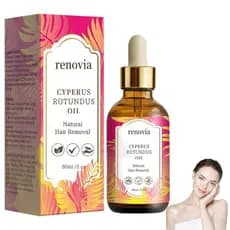 Óleo Renovia Cyperus Rotundus para Remoção de Pelos, Novo Sérum Renovia Cyperus Rotundus 2026, Redutor de Poros, Hidrata