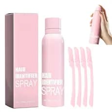 Spray Identificador de Pelos para Barbear o Rosto, Spray Identificador de Pelos para Dermaplaning Facial, Spray Identifi