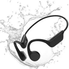 Fones De Ouvido De Condução Óssea Fone Esportivo Open-Ear 5.4 Natação Sem Fio Com Microfone Embutido Memória 32G Carrega