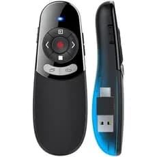 Clicker Remoto De Apresentação , USB A & amp ; Apresentador Sem Fio C Para Controle PowerPoint , RF 2.4 Ghz Slide Advanc