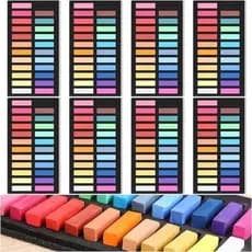Watersay 192 Unidades De Pastéis Macios Para Artistas Conjunto De Cor Bastões De Giz Quadrados 8 Caixas 24 Cores Sortida