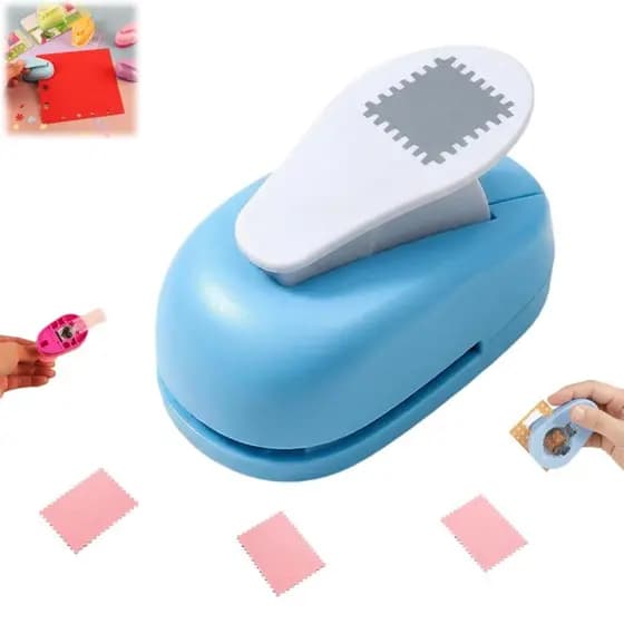 Perfurador de Papel em Forma de Selo, Perfurador de Selos Postais, Perfuradores de Papel Retangulares para Scrapbooking,