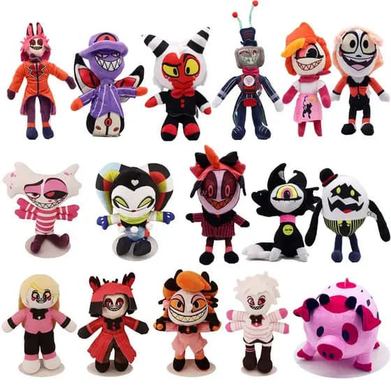 Hazbin Hotel Hotel Palhaço Brinquedo de Pelúcia Boneca Hell Inn