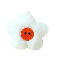 Pingente de pelúcia dos desenhos animados estrela de cinco pontas Smiley rosto acessórios mochila chaveiro pingente cas
