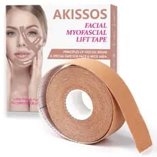 Fita de lifting facial Akissos, faixa de lifting facial, faixa modeladora facial, adesivo anti-rugas, adesivo anti-conge