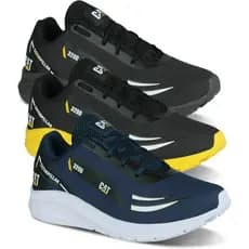 Kit 3 Tênis Masculino 320d Caminhada Academia Super Leve Confortável