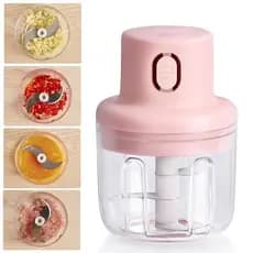 Mini Processador Inteligente De Alho 250ml Alimentos Moedor Triturador Elétrico Recarregável