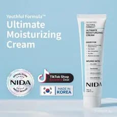 Creme Hidratante Ultimate NIDA Youthful Formula (100mL) / Colágeno, Niacinamida, Centella Asiatica, Ácido Hialurônico /