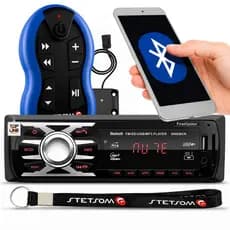 Som Automotivo Rádio para Carro Pendrive USB Bluetooth Leitor Cartão SD RCA Controle Longa Distância