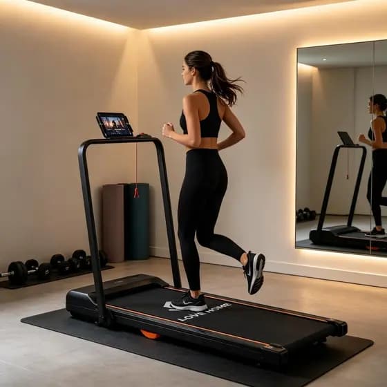 Esteira Elétrica Dobrável 2.5HP 12km/h Bivolt Fitness Residencial até 100kg