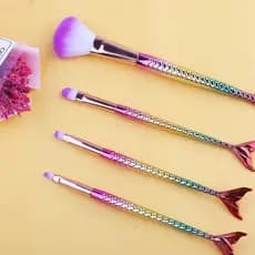 Mermaid Makeup Brushes Set for Cosmetics Foundation Blush Powder EyeshadowSoft Fluffy Makeup Brush Women Beauty Tools