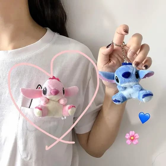 Chaveiro de Pelúcia Stitch, Lembrança de Aniversário para Meninas/Crianças Stitch